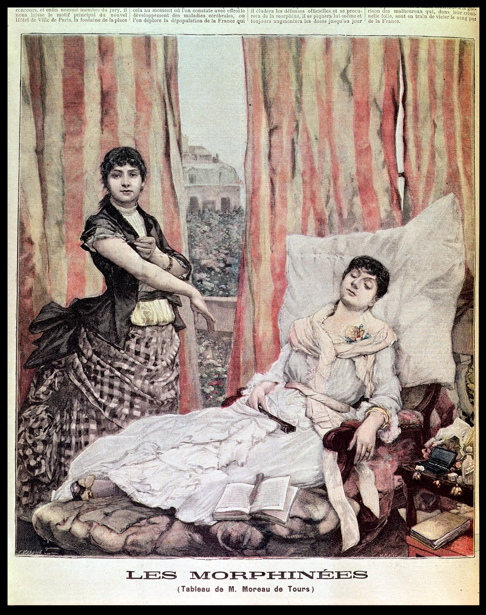 مورفيامانيا ، رسم توضيحي من "Le Petit Journal" ، منقوش بواسطة H.Meyer and F. Melville ، 1891 بواسطة جورج موريو دي تورز