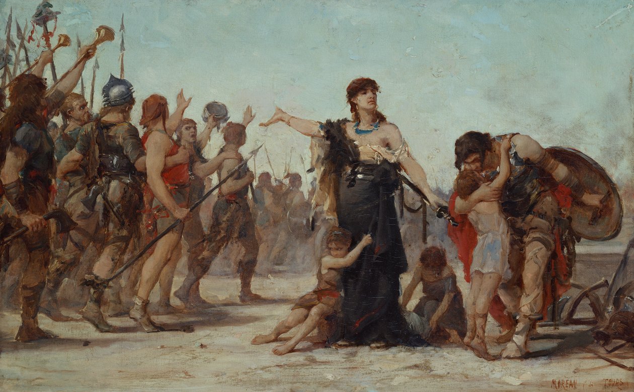 الذبيحة من أجل الوطن 1879 بواسطة جورج موريو دي تورز