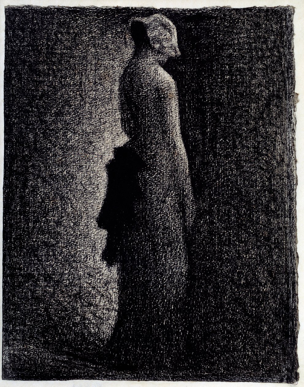 رسم قلم رصاص العقدة السوداء لجورج سورات (1859-1891) حوالي 1882 خافت. 0،31 x 0،23 م باريس. متحف أورساي بواسطة جورج بيير سورات