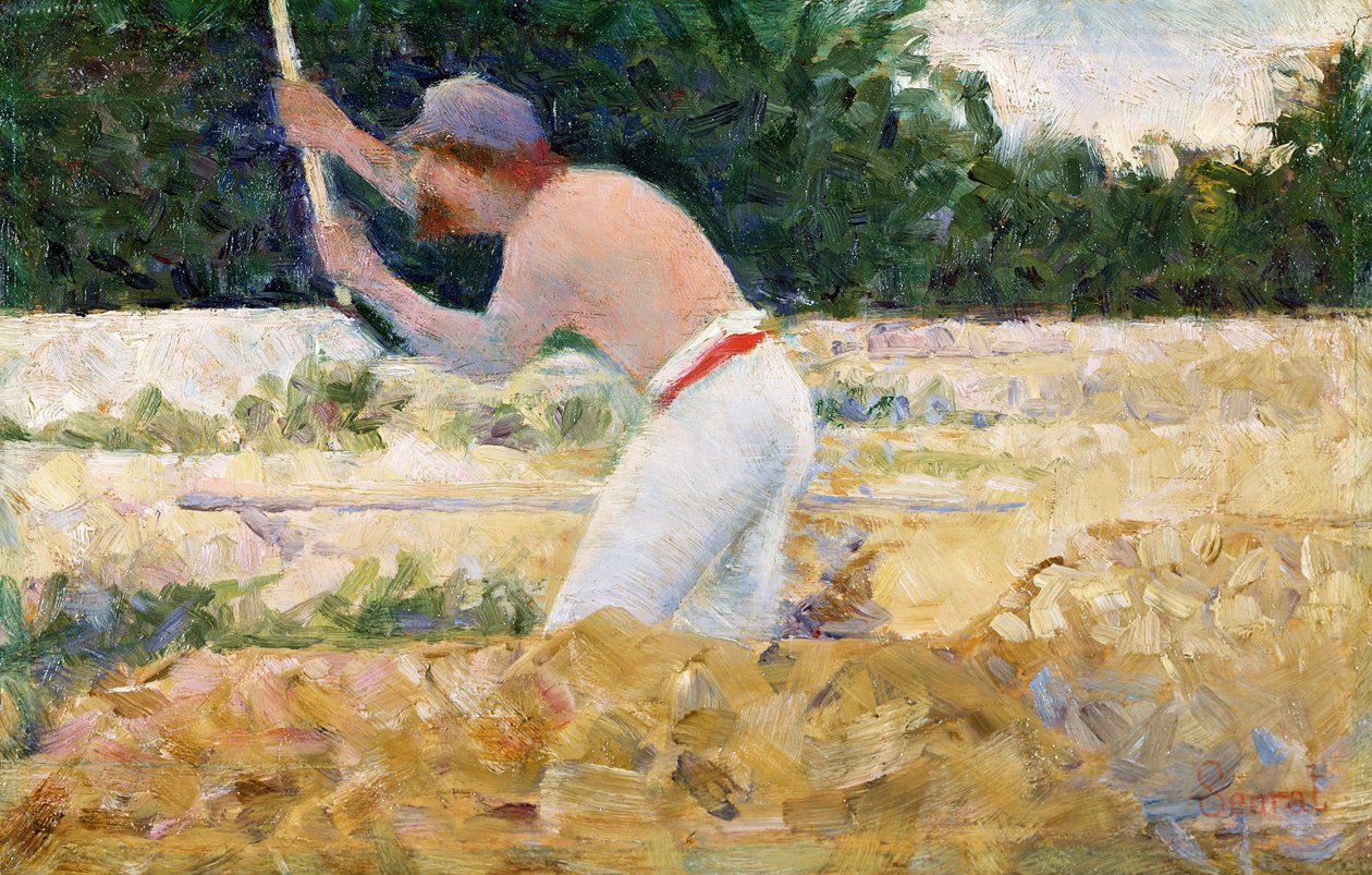 The Stone Breaker ، حوالي 1882 (زيت على لوح) بواسطة جورج بيير سورات