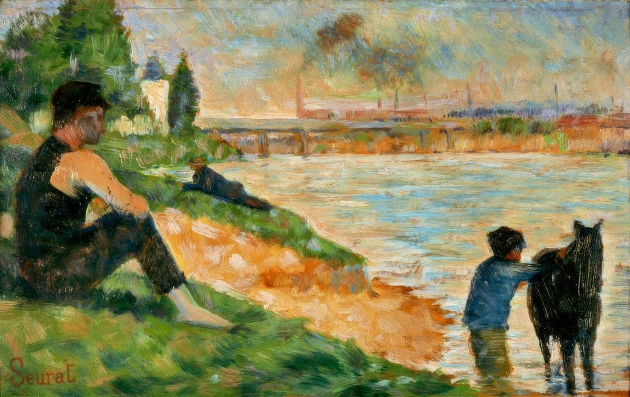 G.Seurat ، دراسة عن مكان الاستحمام بواسطة جورج سورات