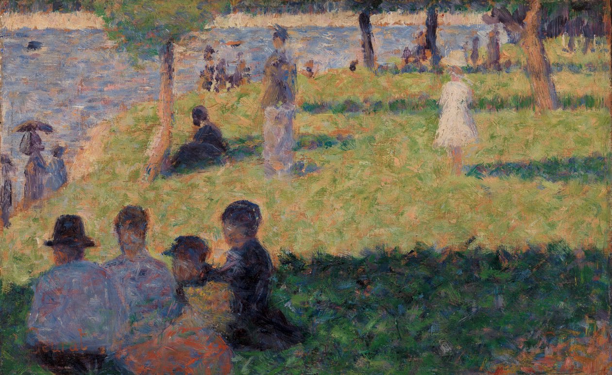 مجموعة من الشخصيات (دراسة عن "A Sunday on La Grande Jatte" ")" بواسطة جورج سورات