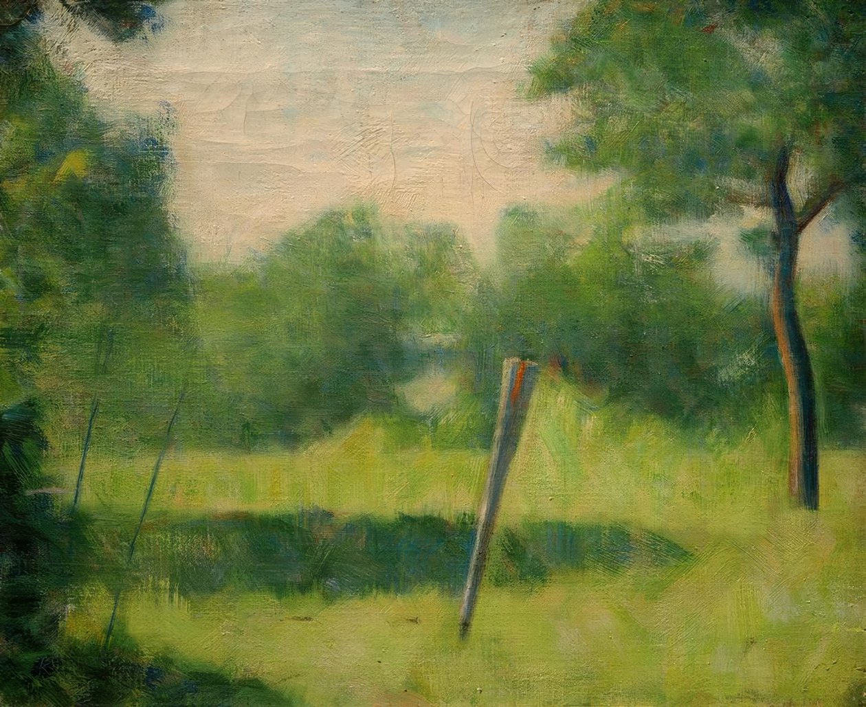 Paysage au piquet (منظر طبيعي مع عمود) بواسطة جورج سورات
