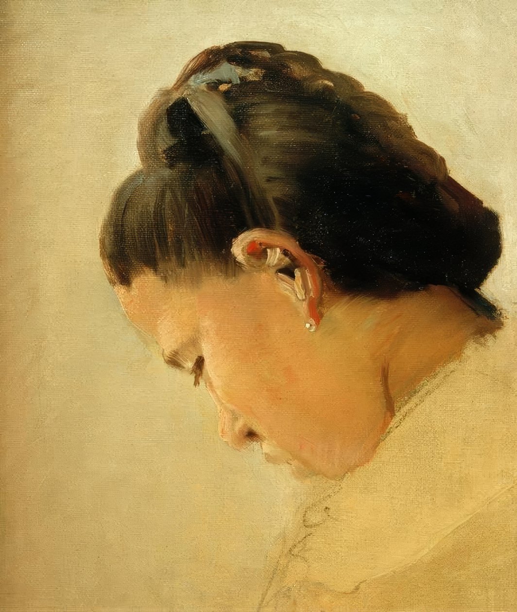 Tête de jeune fille (رأس فتاة صغيرة) بواسطة جورج سورات