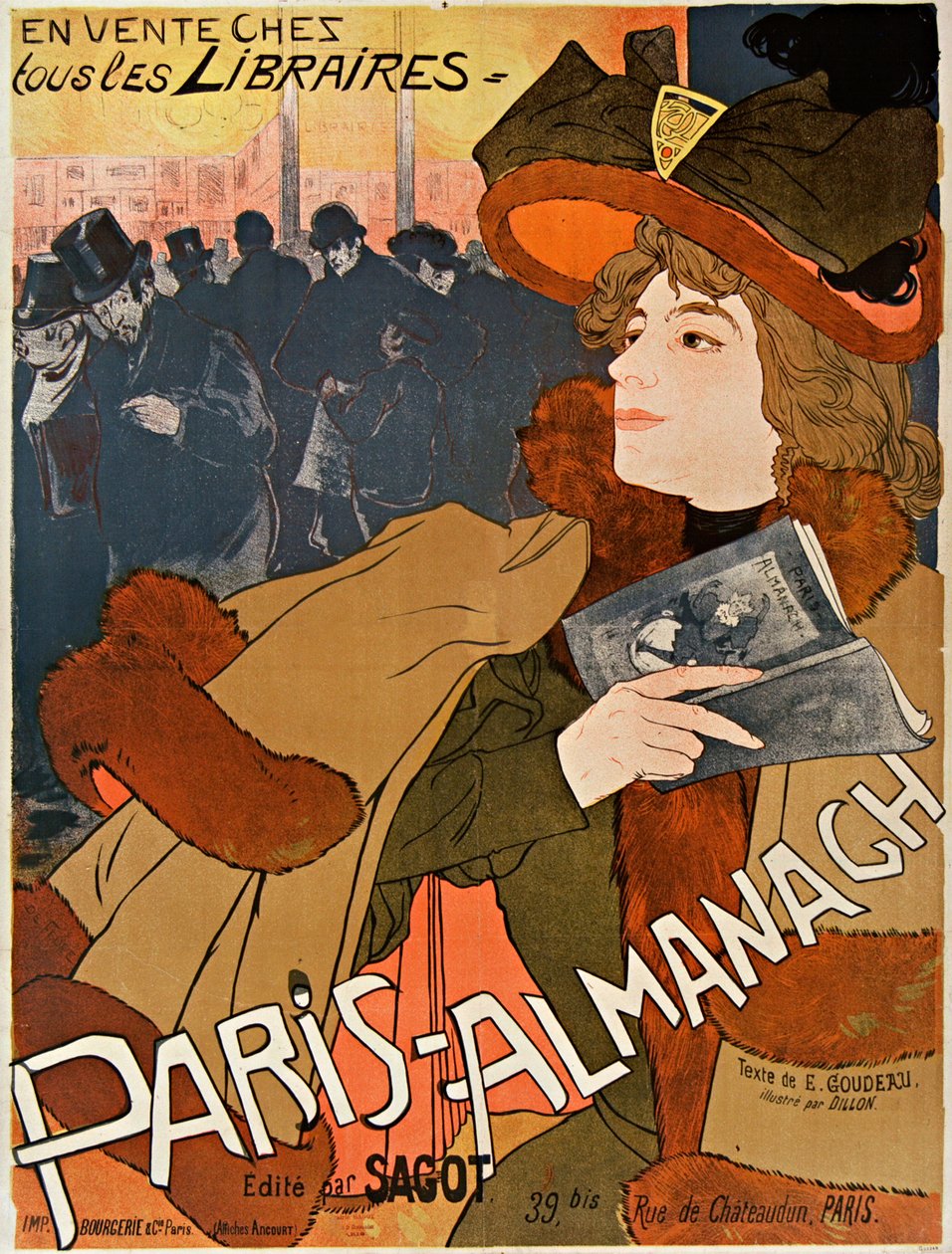 باريس التقويم ، ج. 1900. بواسطة جورج دي. إطلاق النار