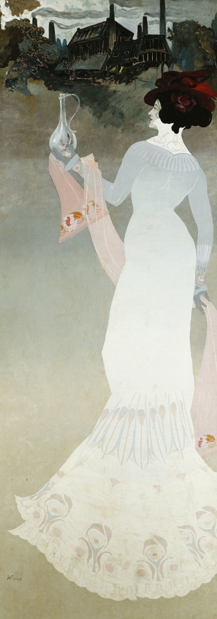 فن الزجاج. Le Verrerie ، أو L&39;Art due Verre ، حوالي 1900 (زيت على قماش) بواسطة جورج دي فيور