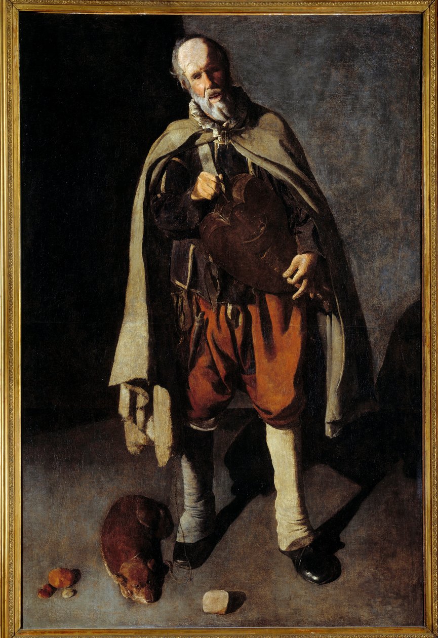 الكلب العجوز. اللوحة لجورج البرج (1593-1652) بواسطة جورج دي لا تور