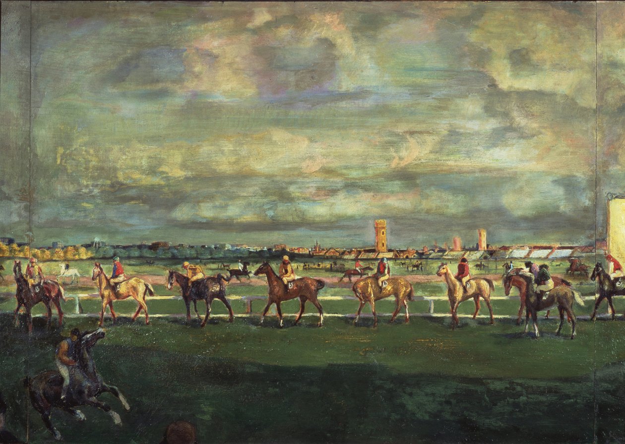سباق الخيل ، 1911 بواسطة جورجي بوجدانوفيتش ياكولوف