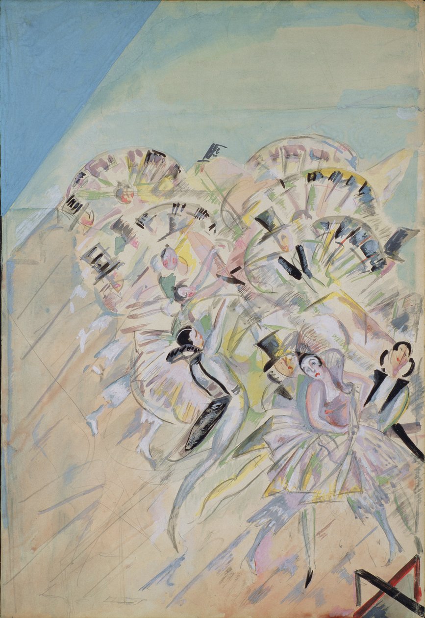 تصميم المسرح للأوبريت Girofle-Giroflia بواسطة Ch. ليكوك 1922 بواسطة جورجي بوجدانوفيتش ياكولوف