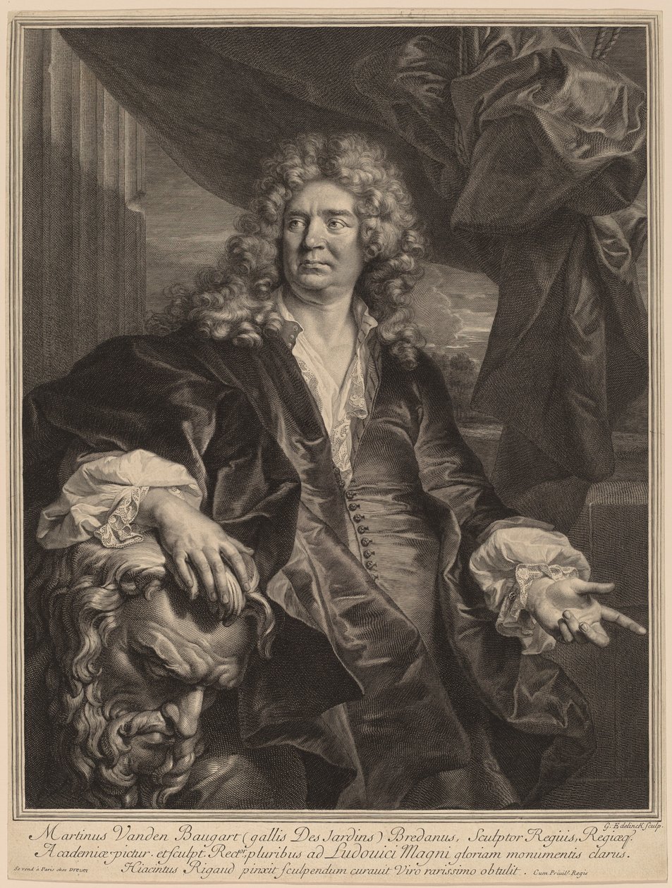 مارتن ديجاردان بواسطة جيرارد إديلينك بعد Hyacinthe Rigaud