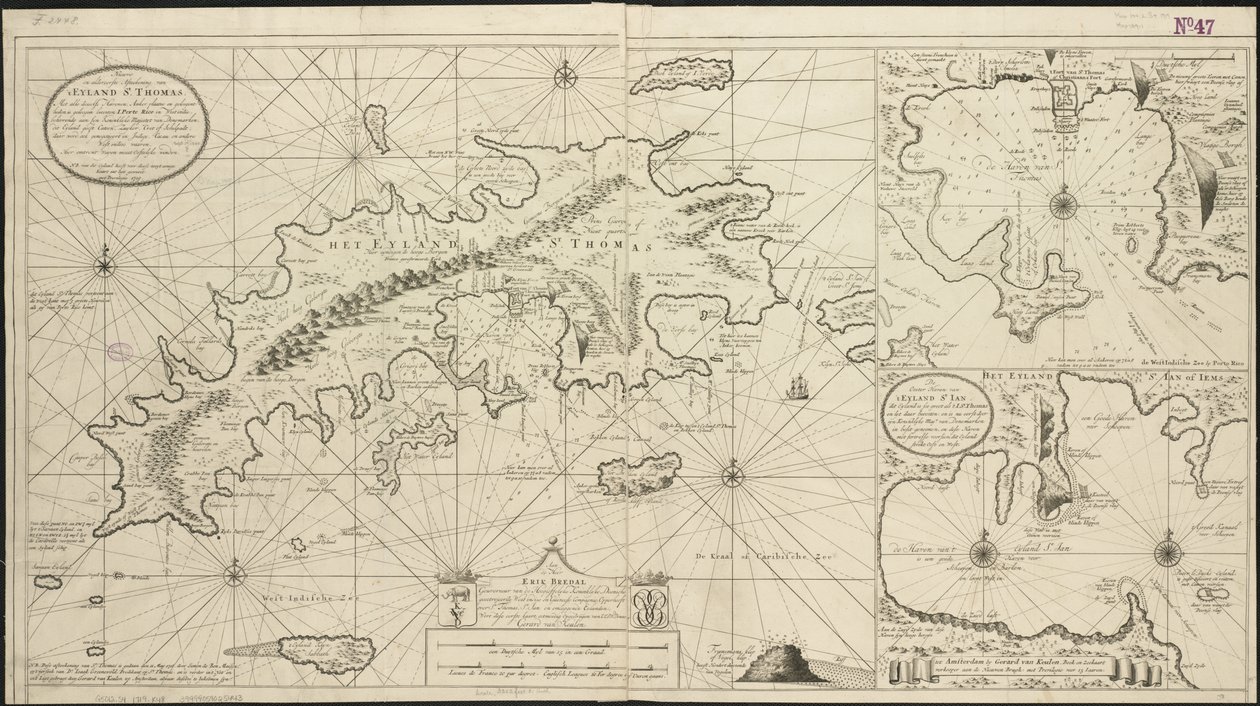 جزر سانت توماس وسانت جون ، 1719 بواسطة جيرارد فان كولين