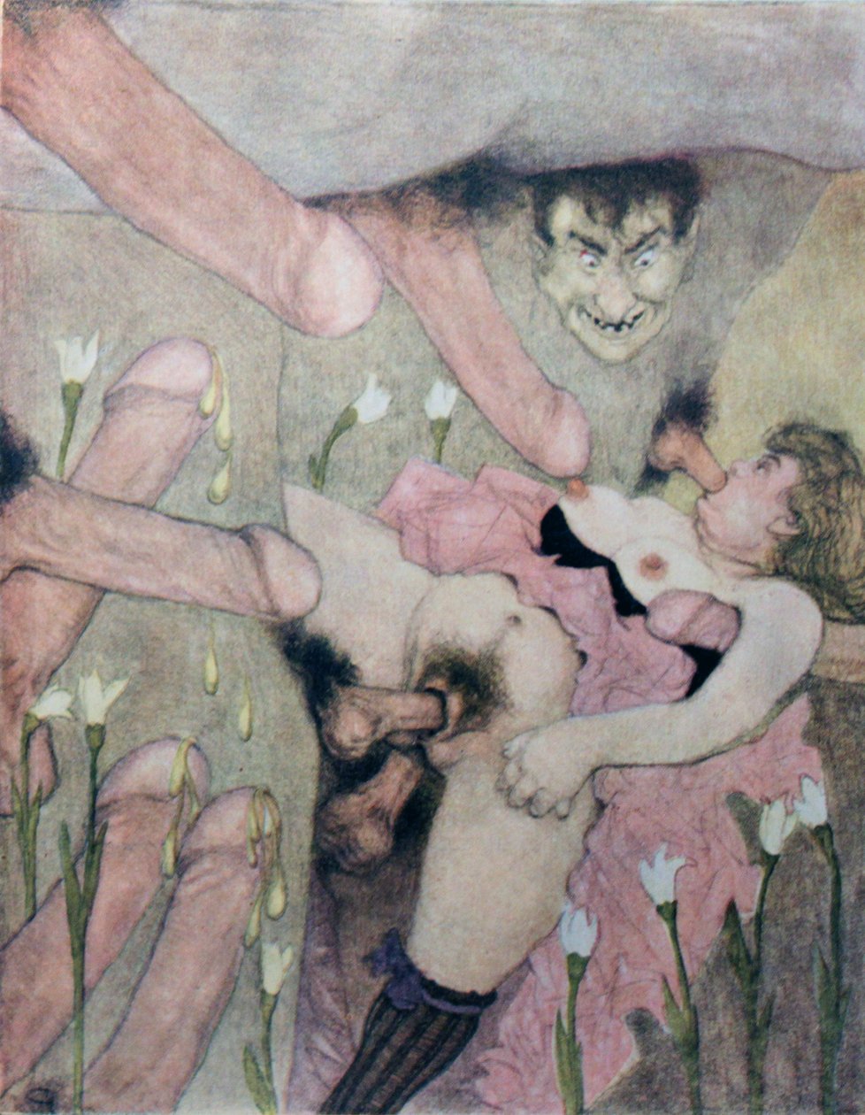 تم نشر سلسلة من الألوان المائية في Erotopolis Paris عام 1925 تحت عنوان The Delights of Eros بواسطة جيردا ماري فريدريك فيجنر