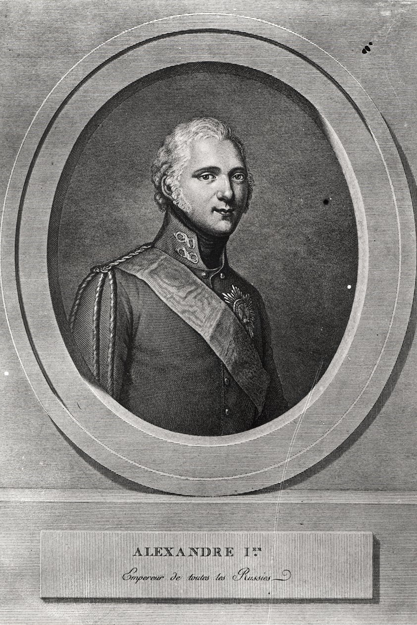صورة ألكسندر الأول (1777-1825) منقوشة بواسطة بيير ألكسندر تارديو (1756-1844) بواسطة جيرهارد كوتشيلشن