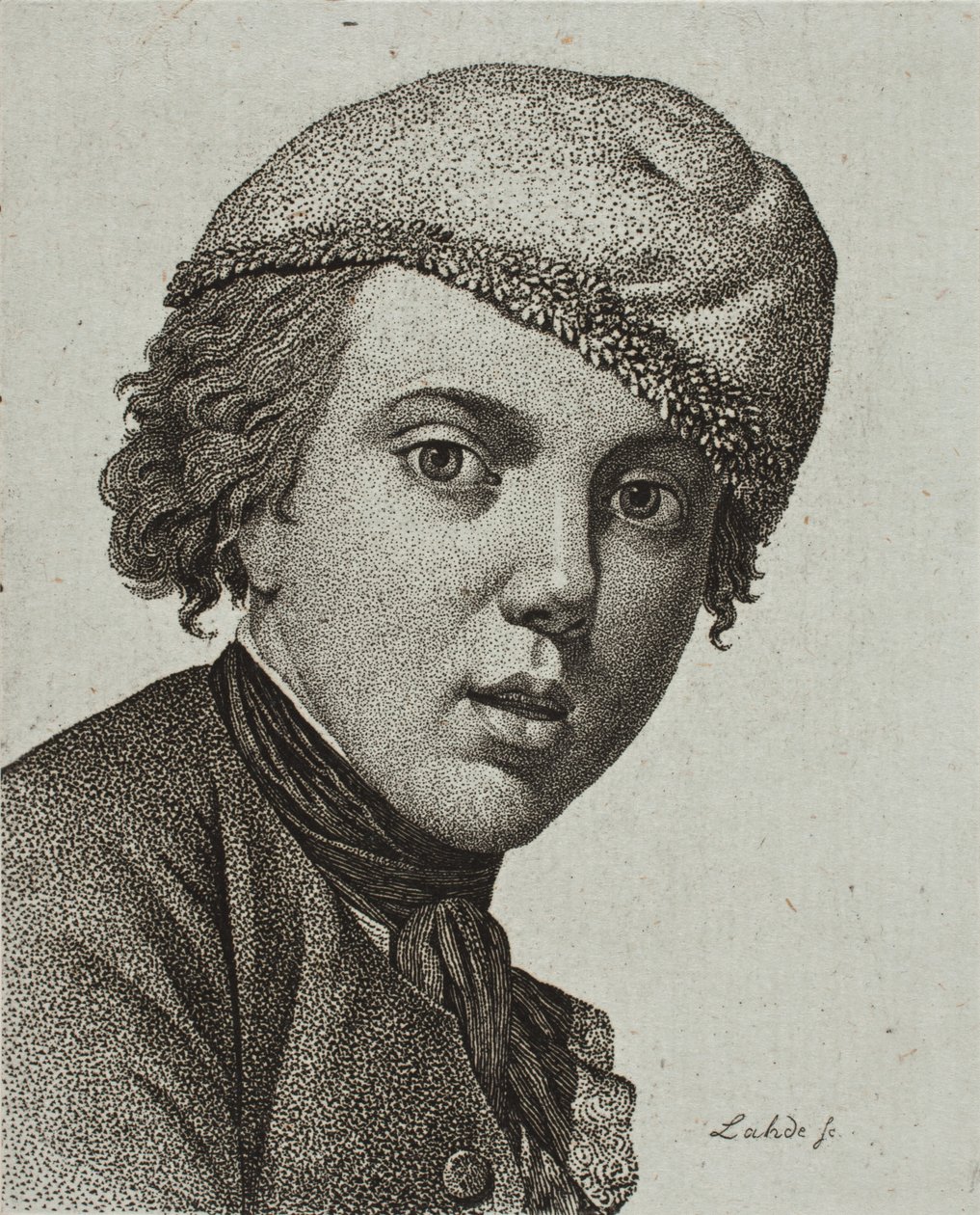 Jens Juel ، بعد صورة Juel الذاتية من عام 1767 بواسطة جيرهارد لودفيج لاده