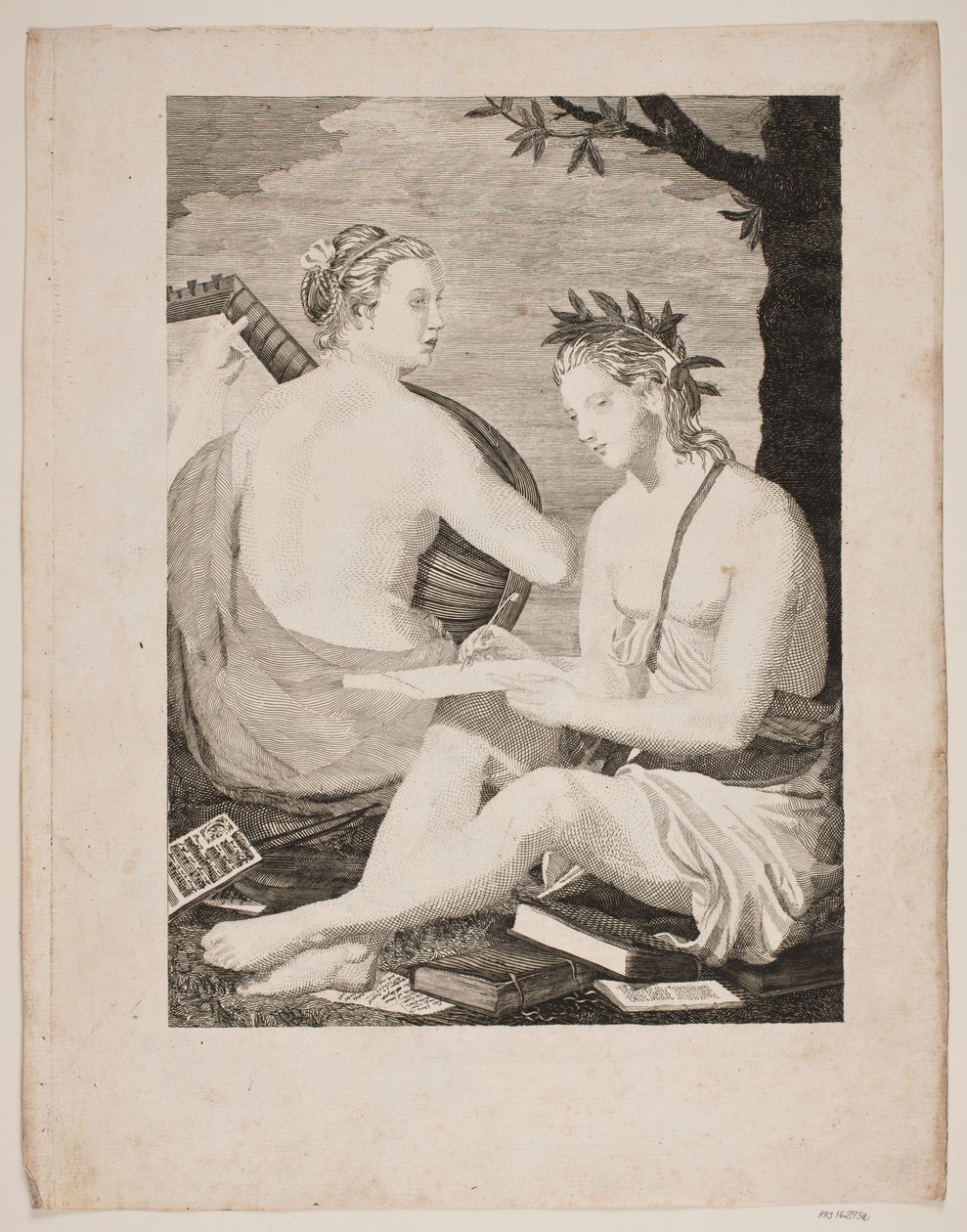 Terpsichore et Kalliope بواسطة جيرهارد لودفيج لاده