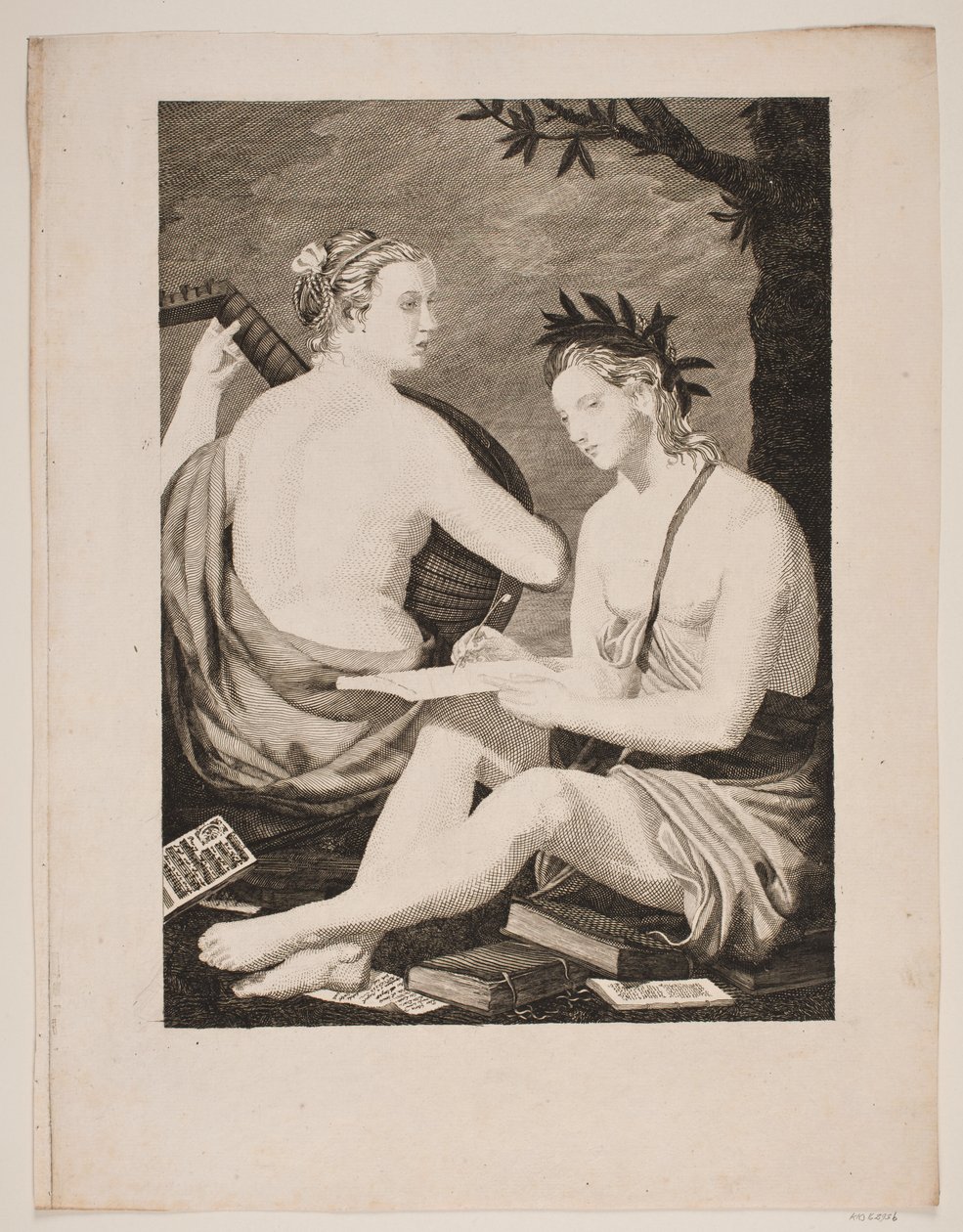 Terpsichore et Kalliope بواسطة جيرهارد لودفيج لاده