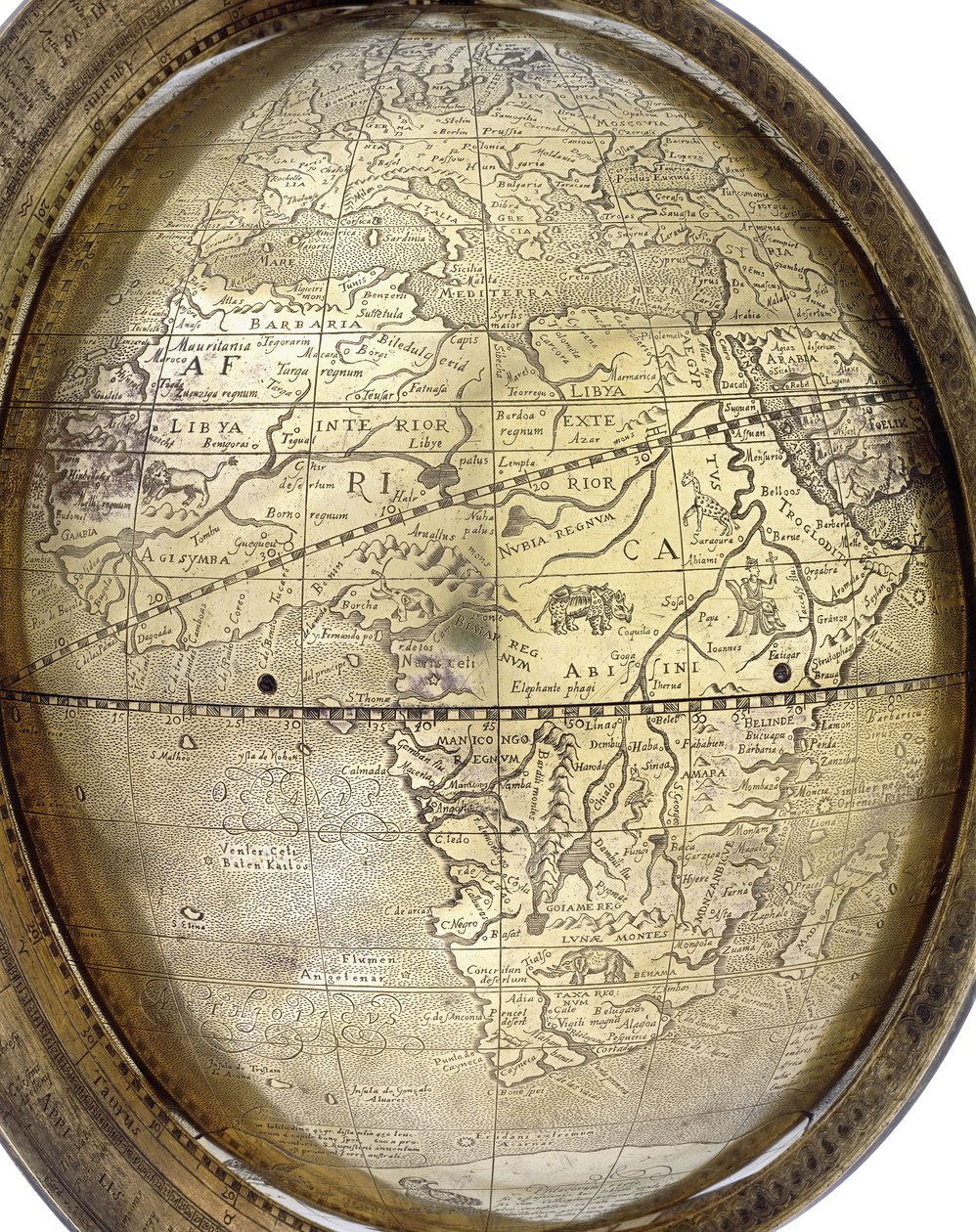 غلوب ، 1579 بواسطة جيرهارد ميركاتور من دويسبورغ