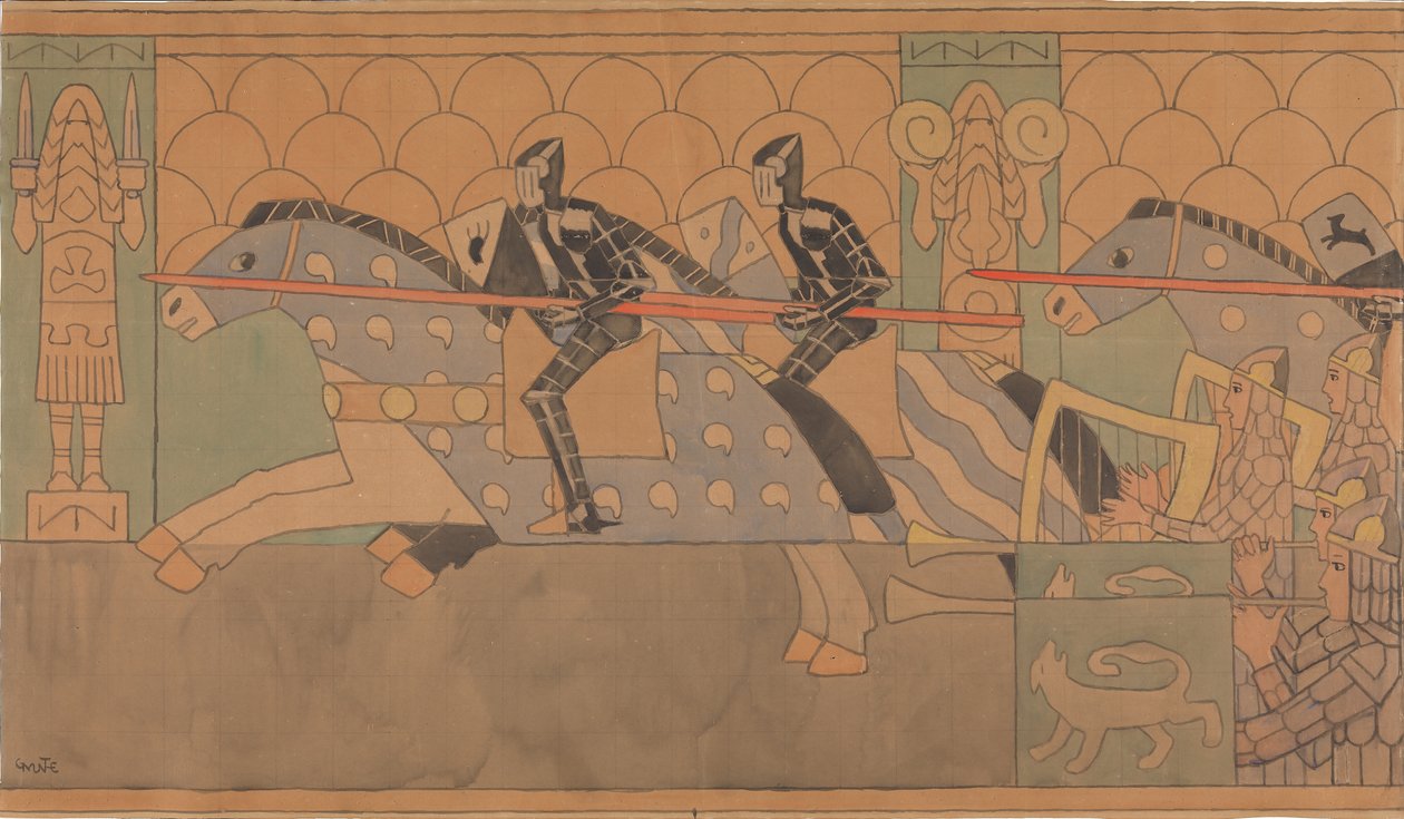 رسم الفولكلور ، 1895-1898. بواسطة جيرهارد مونته