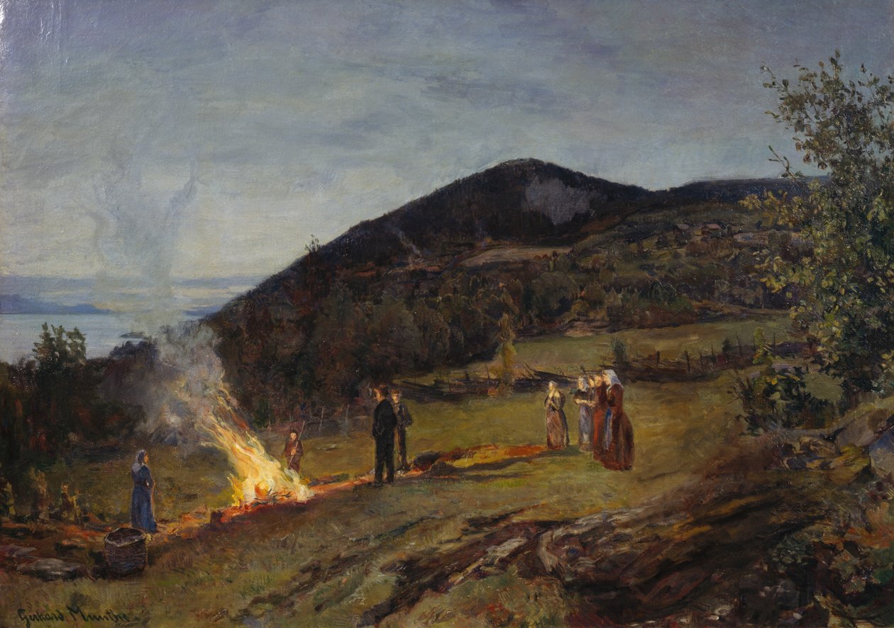 حريق منتصف الصيف ، ج. 1895 بواسطة جيرهارد بيتر فرانتس فيلهلم مونثي