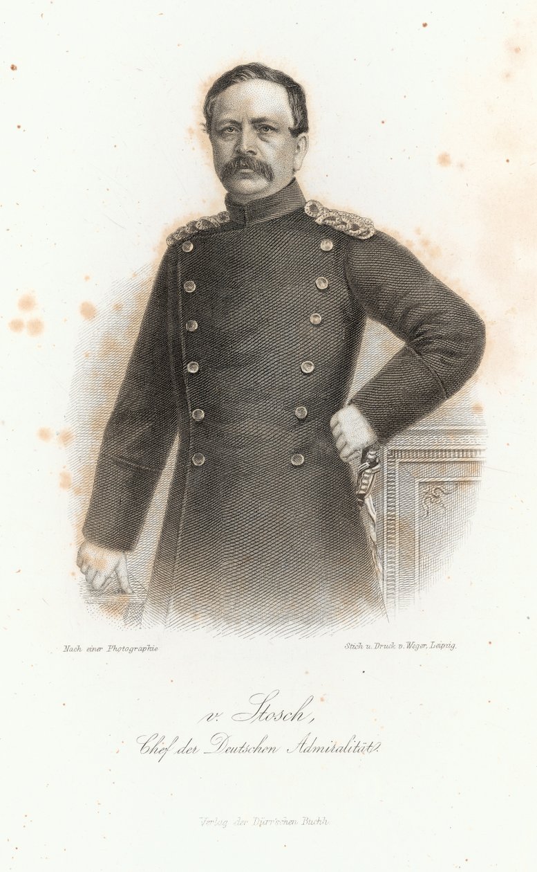 Albrecht von Stosch (1818-96) في "Allgemeine Moden-Zeitung" ، لايبزيغ ، 1872 بواسطة المدرسة الألمانية