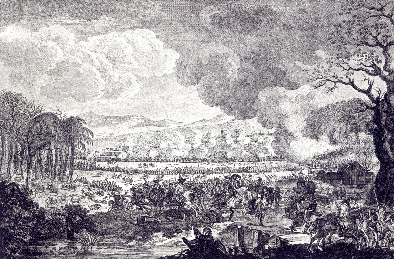 معركة روسباخ ، 5 نوفمبر 1757 بواسطة المدرسة الألمانية