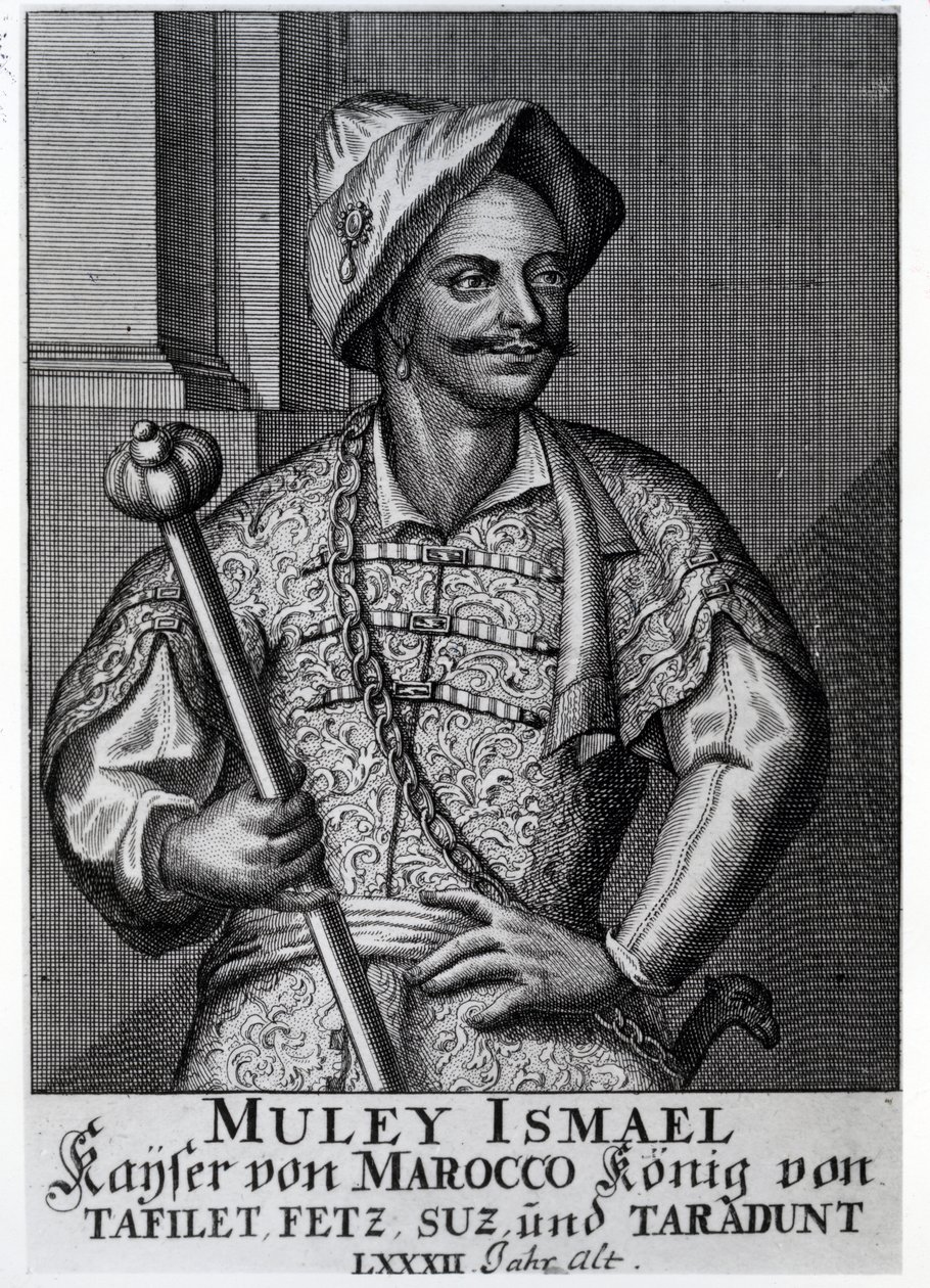 Moulay Ismail Ibn Sharif, 1719  بواسطة المدرسة الألمانية