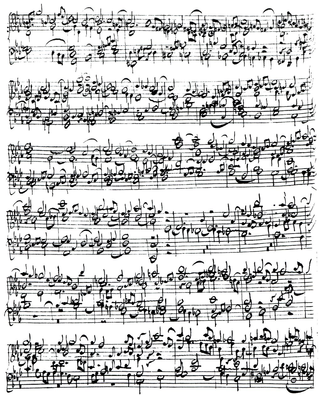 موسيقى يوهان سيباستيان باخ (1685-1750) (قلم وحبر على ورق) بواسطة المدرسة الألمانية