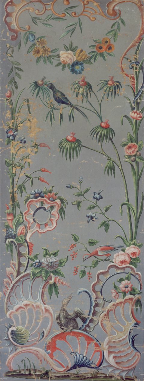خلفية قماش زيتي ، c.1760-70 بواسطة المدرسة الألمانية