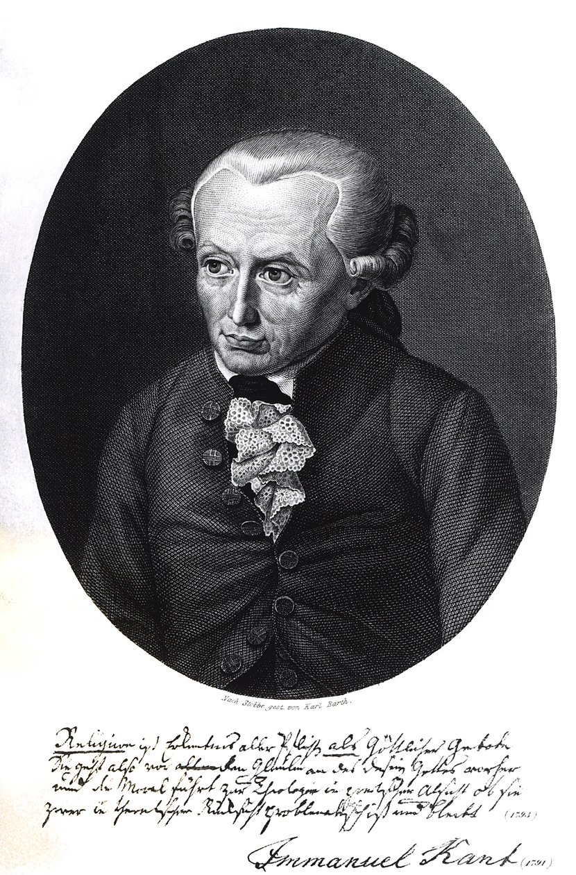 صورة إيمانويل كانط (1724-1804) بواسطة المدرسة الألمانية