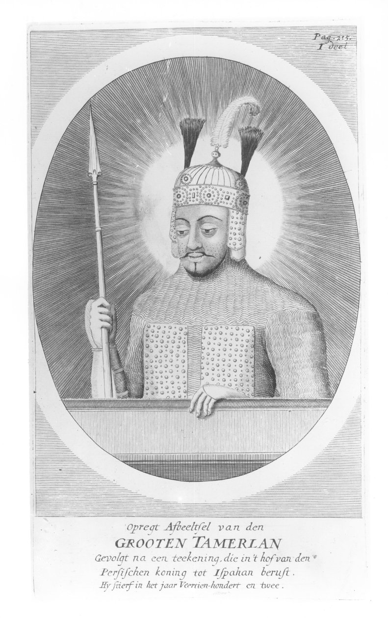 صورة لتيمرلان العظيم (1336-1405) بواسطة المدرسة الألمانية