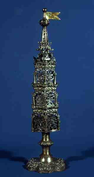 صندوق التوابل ، برلين ، c.1700 (فضية) بواسطة المدرسة الألمانية