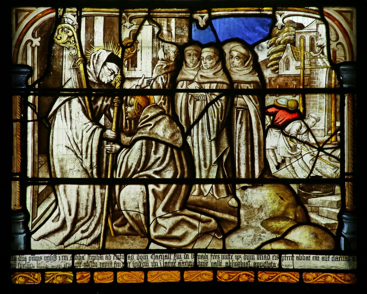 تم إرسال سانت برنارد بواسطة Abbot Harding لتأسيس Clairvaux ، c.1500 بواسطة المدرسة الألمانية