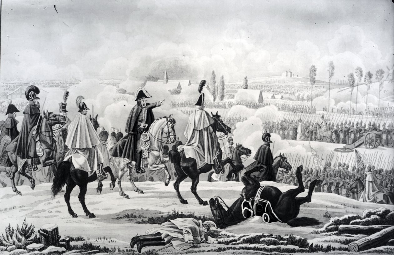 معركة برين ، 1 فبراير 1814 بواسطة المدرسة الألمانية