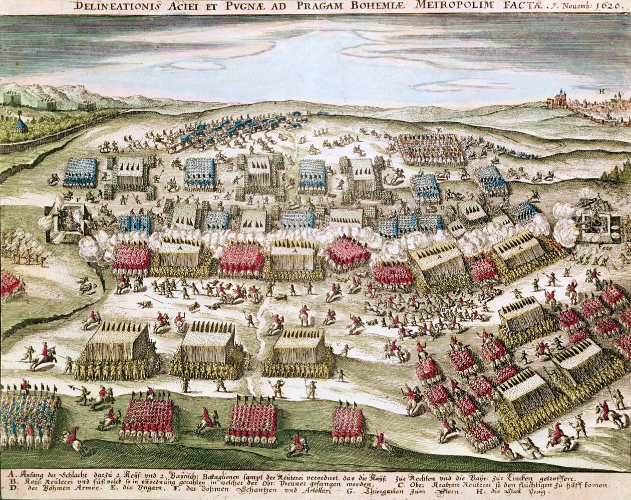 معركة الجبل الأبيض (Weissen Berg) ، 8 نوفمبر 1620 بواسطة المدرسة الألمانية