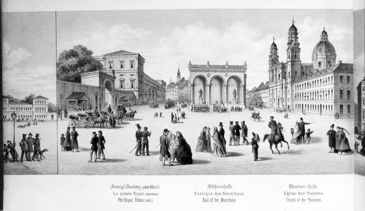 منظر لميونيخ ، 1869 بواسطة المدرسة الألمانية