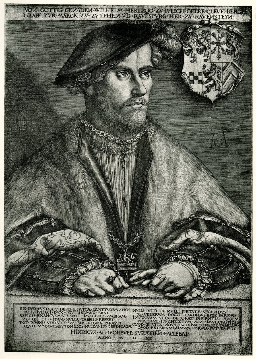 فيلهلم الرابع (1516-1592) دوق جوليتش-كليف بيرج ، 1540 (صورة ضوئية) بواسطة المدرسة الألمانية