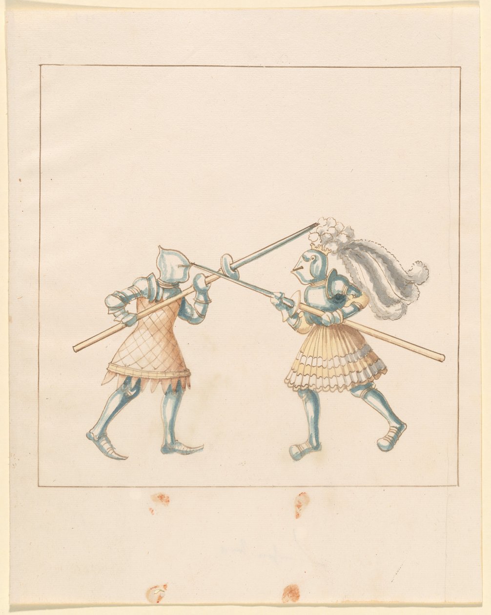 Freydal ، The Book of Jousts and Tournament of Emperor Maximilian I: Combats on Foot (Jousts) (Volume III): Plate 149 بواسطة القرن السادس عشر الألماني