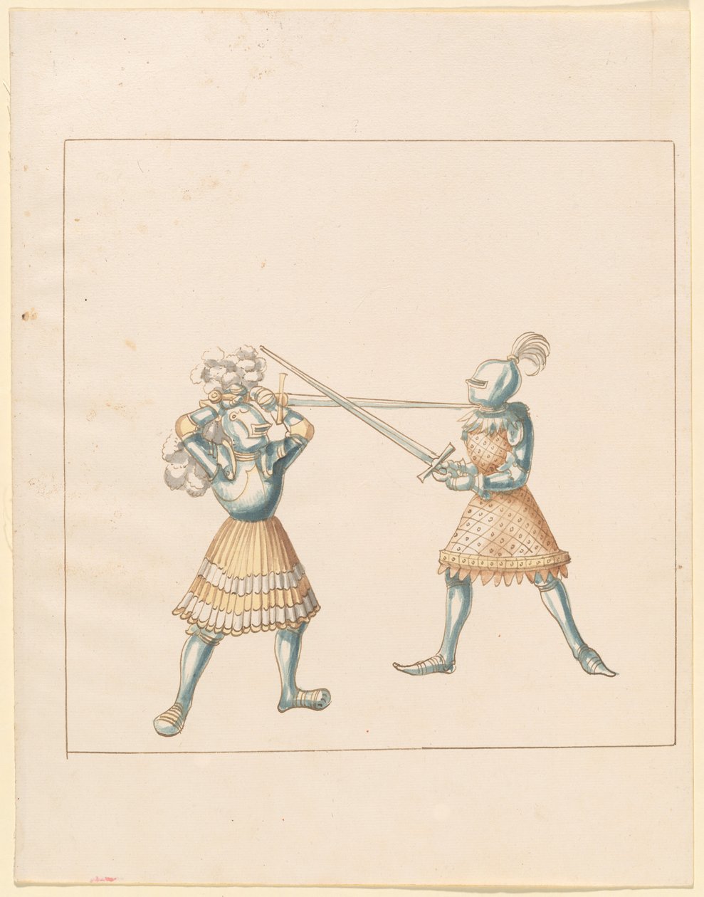 Freydal ، The Book of Jousts and Tournament of Emperor Maximilian I: Combats on Foot (Jousts) (Volume III): Plate 162 بواسطة القرن السادس عشر الألماني