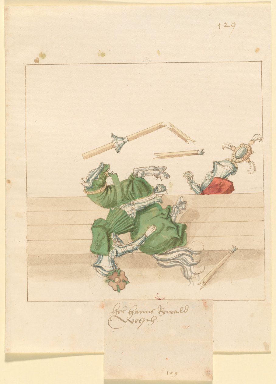 Joust الايطالية السلام بواسطة القرن السادس عشر الألماني