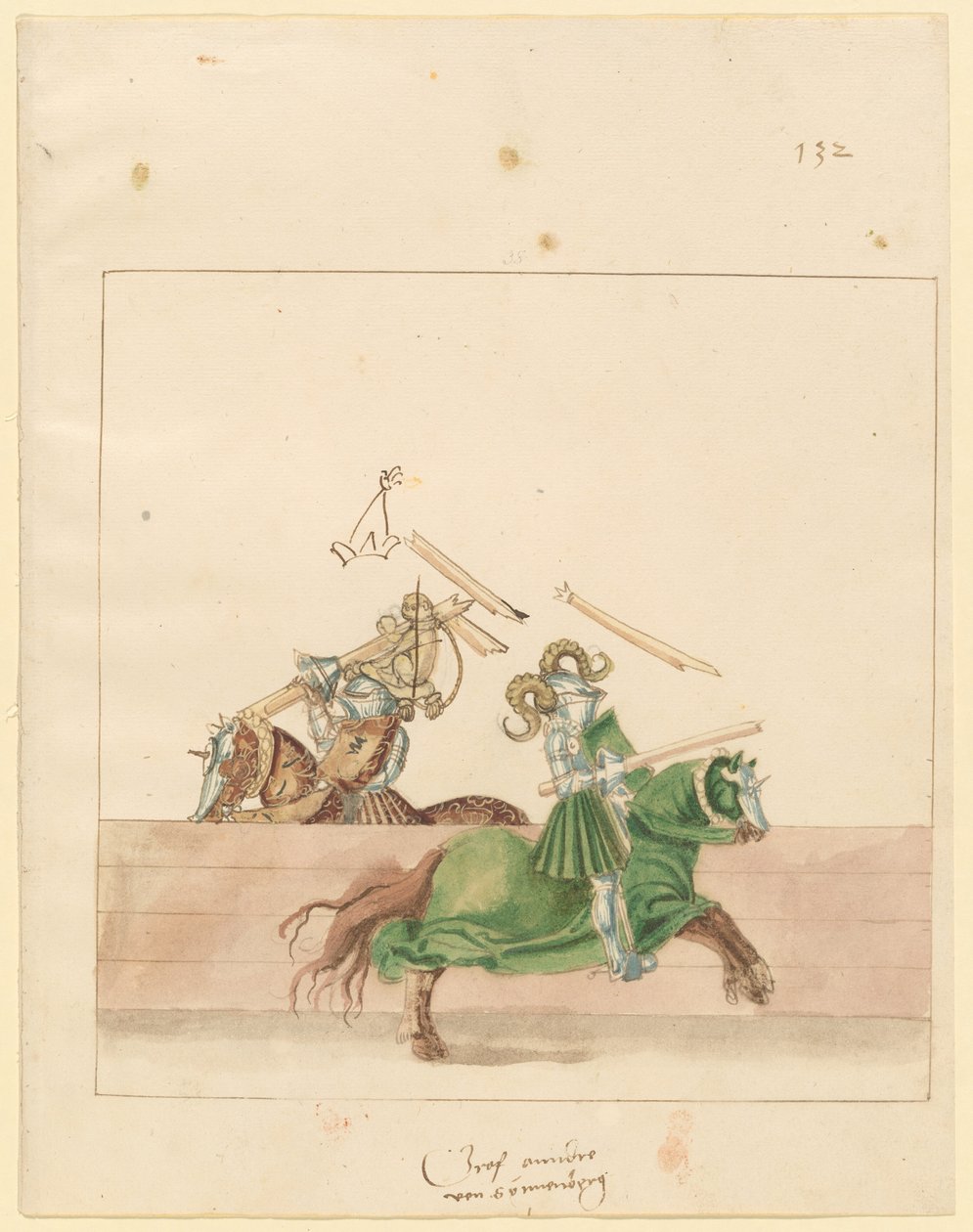 Joust الايطالية السلام بواسطة القرن السادس عشر الألماني