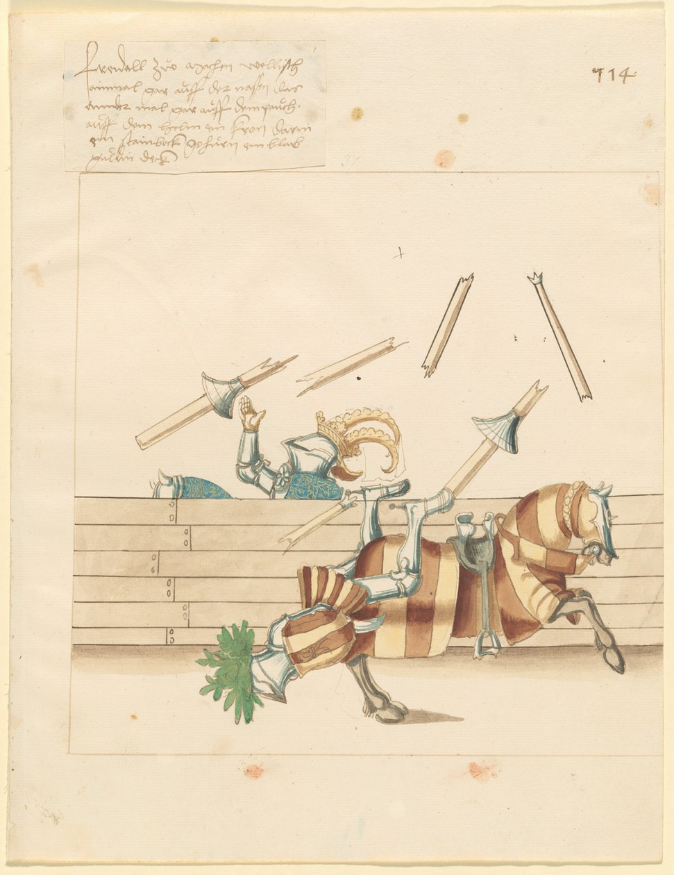 Joust الايطالية السلام بواسطة القرن السادس عشر الألماني