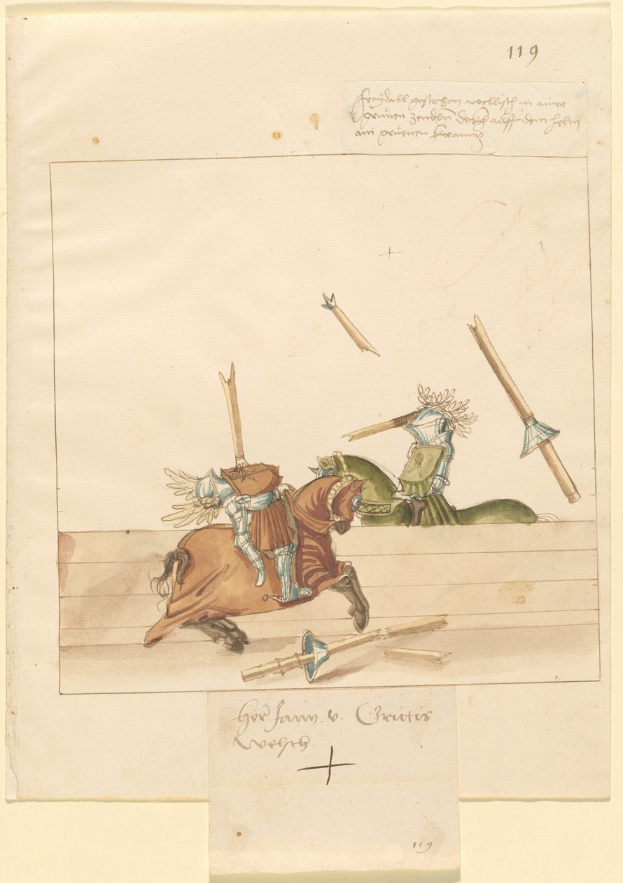 Joust الايطالية السلام بواسطة القرن السادس عشر الألماني