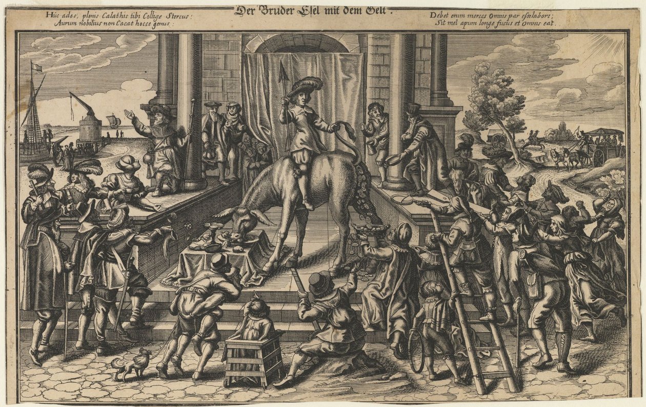 شقيق الحمار بالمال ، في وقت مبكر 17th cen. بواسطة سيد ألماني