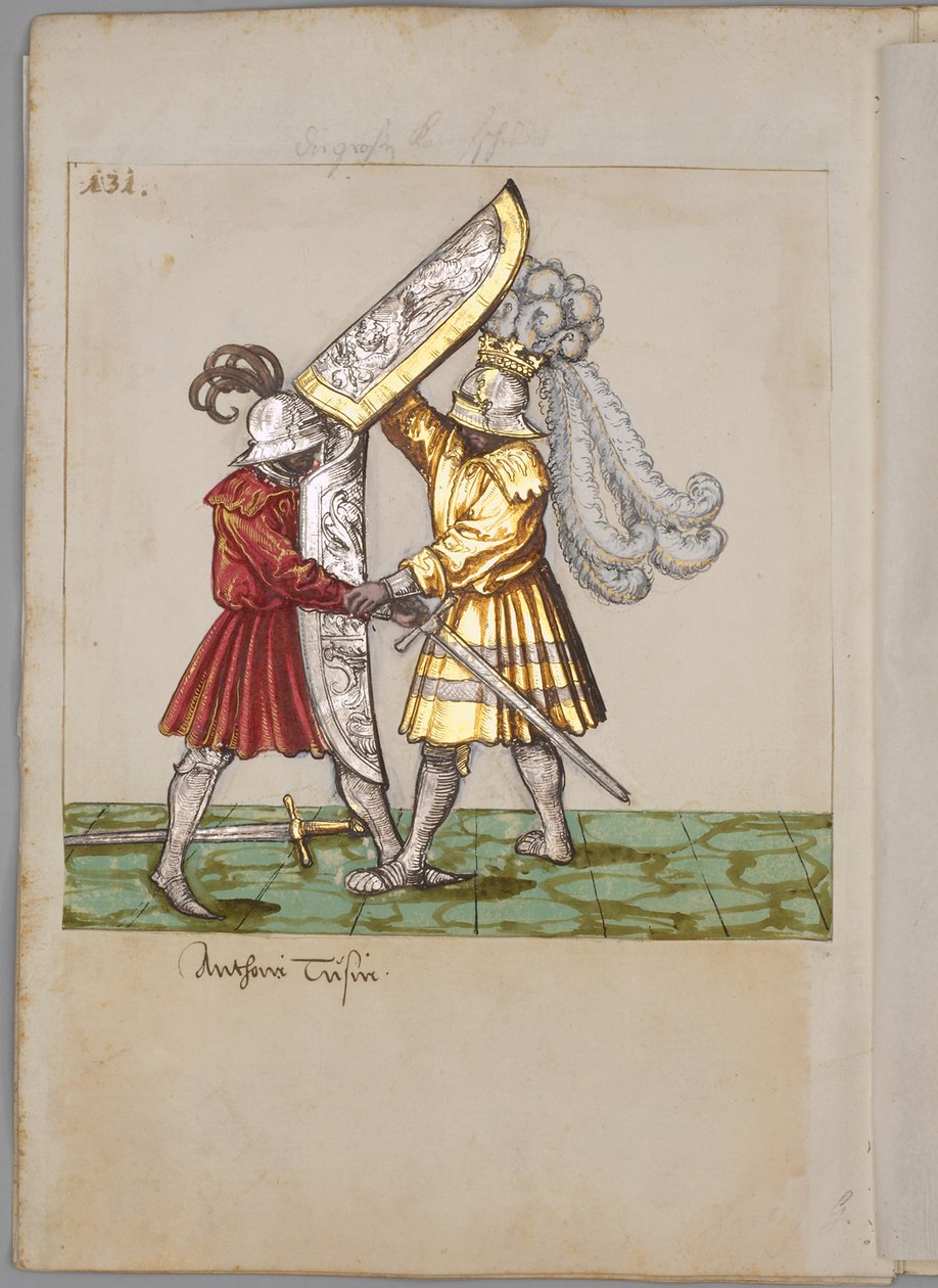 رسم توضيحي من كتاب البطولة للإمبراطور ماكسيميليان الأول ، 1512-1515 بواسطة سيد ألماني