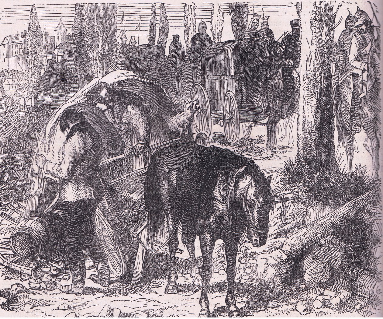 A breakdown, Cassells History of the War between France and Germany published by Cassell and Company Limited, c.1890 (litho) بواسطة المدرسة الألمانية