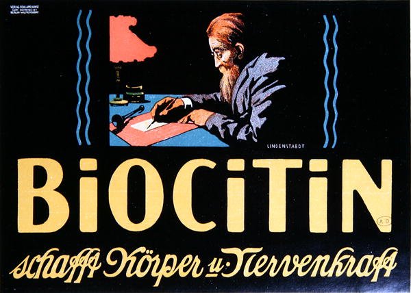 إعلان عن مهدئ "Biocitin" برلين بواسطة المدرسة الألمانية