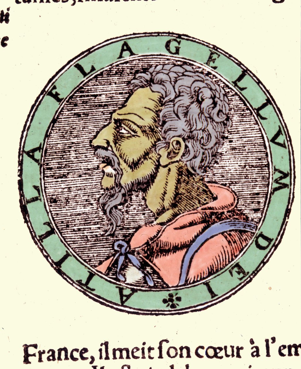 أتيلا - في "" Cosmographia "" لسيباستيانو مونستر بواسطة المدرسة الألمانية
