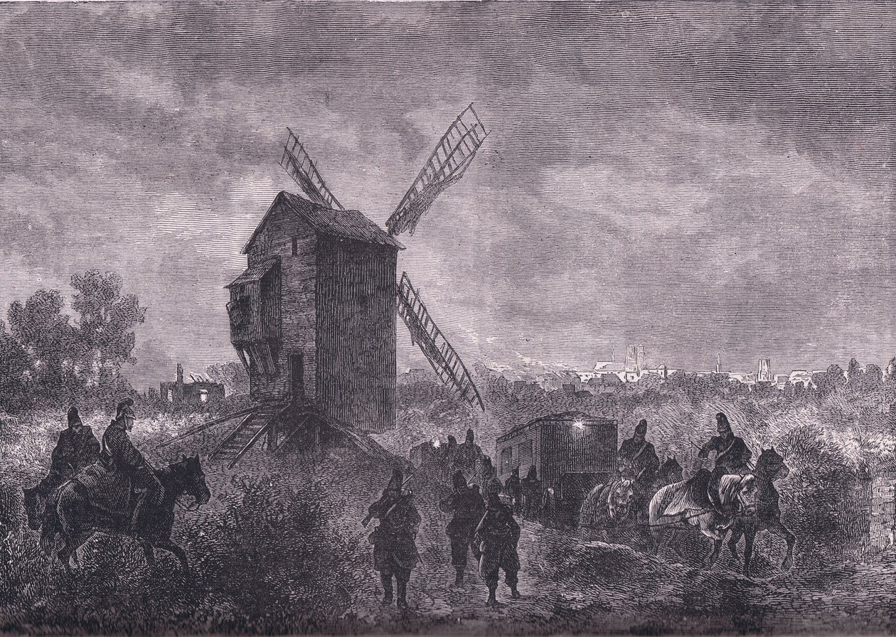 قبل أورليانز ، نشر Cassells History of the War بين فرنسا وألمانيا بواسطة Cassell and Company Limited ، c1890 (litho) بواسطة المدرسة الألمانية