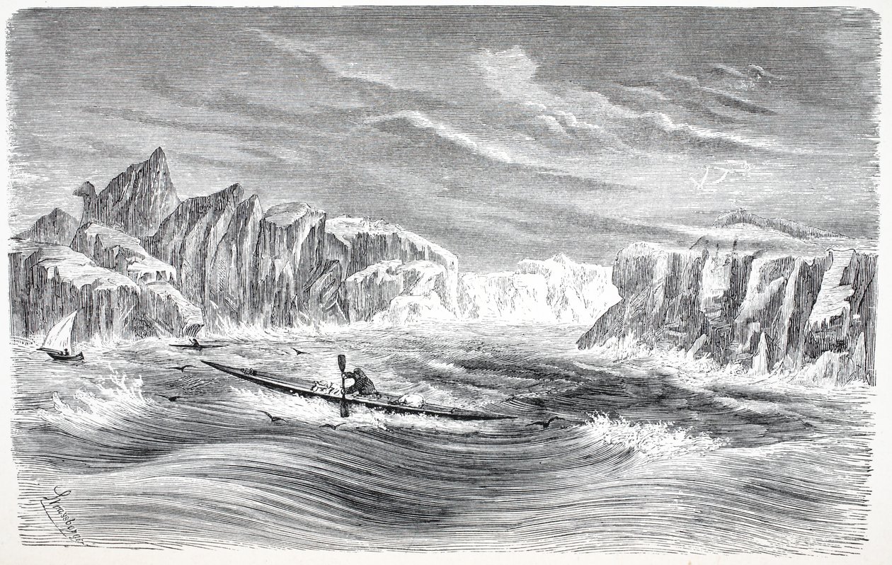 رحلات القوارب مع الزوارق ، حانة. لندن 1874 بواسطة المدرسة الألمانية