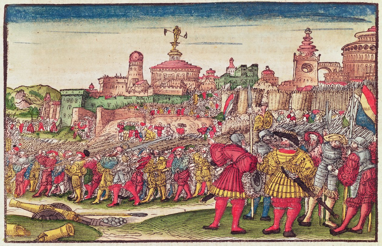 كتاب الوحي ، الفصل الخامس والعشرون ، من الكتاب المقدس لوثر ، ج .1530 (قطع خشبية ملونة) بواسطة المدرسة الألمانية